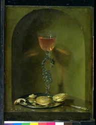 Stilleven met Brood en Wijnglas